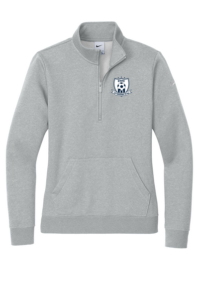 GTFC Nike Women's Club Fleece Sleeve Swoosh 1/2-Zip