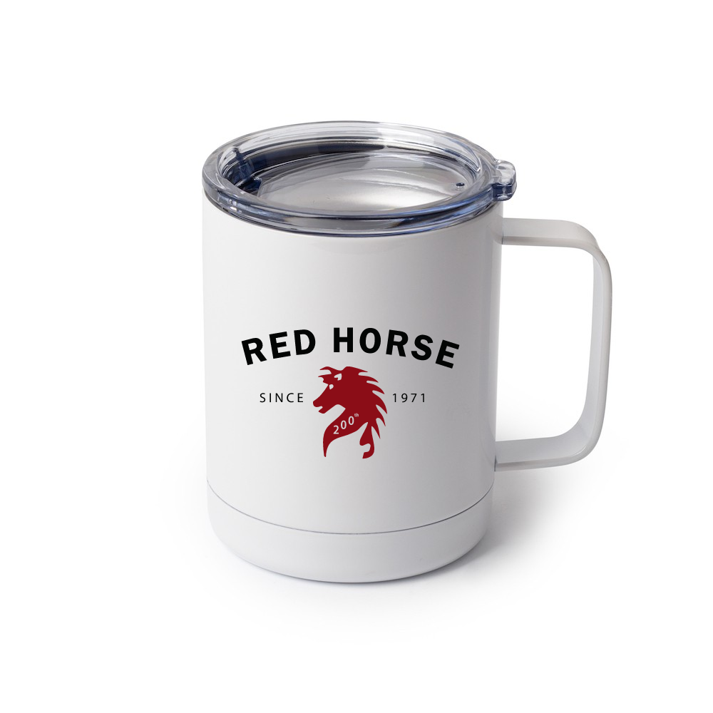 Red Horse 10oz Stainless Steel Coffee Mug w/ Lid