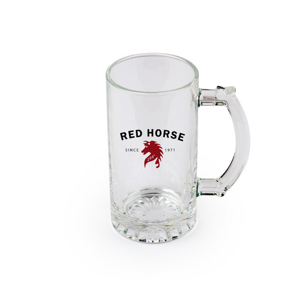 Red Horse 16oz Glass Beer Mug