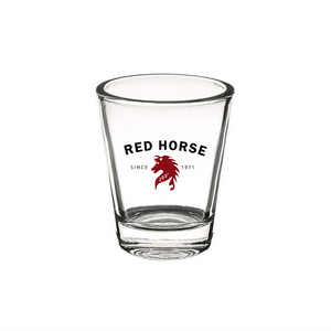 Red Horse Shot Glass