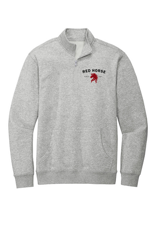 Red Horse Embroidered 1/4 Zip Fleece Pullover