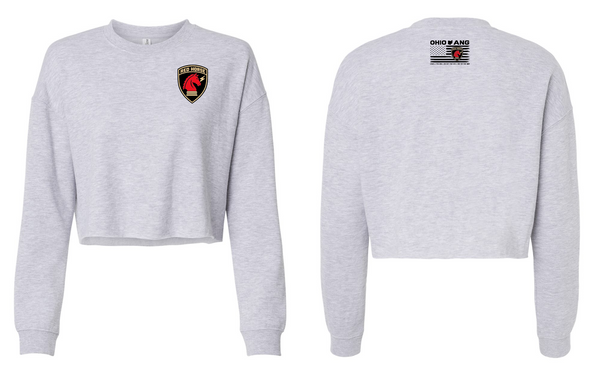 Red Horse Cropped Womens Sweatshirt - Ohio ANG