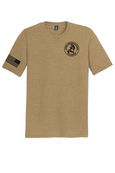 Alpha Company 237th Coyote Brown Tri-Blend Shirt