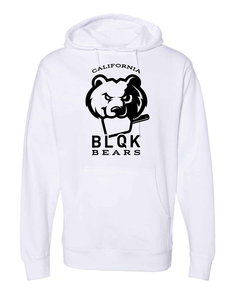 BLQK BEARS White Hoodie