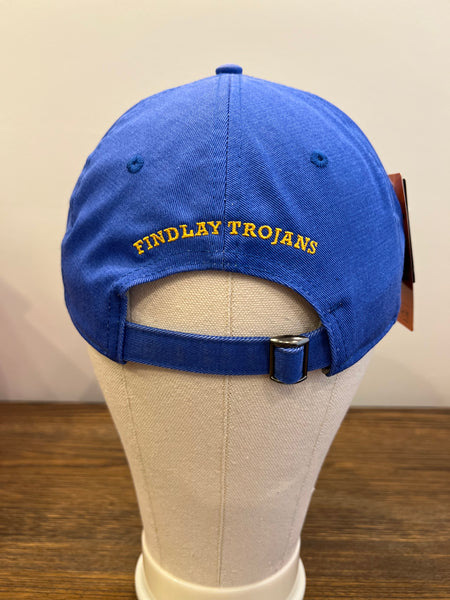 Blue Findlay F baseball hat
